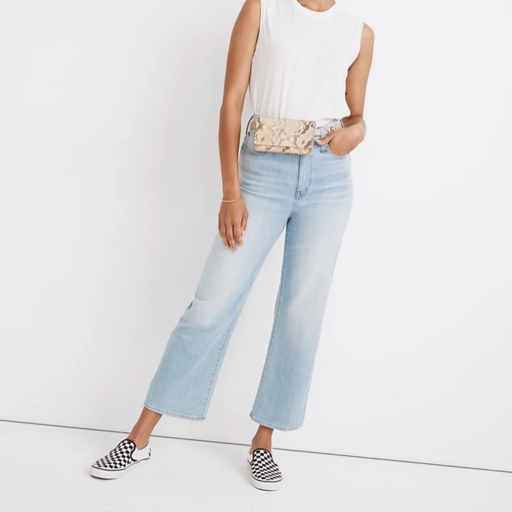Madewell Slim Wide-Leg Jeans in Eastwick Wash
